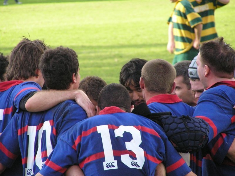 2nd XV v Woodville -  after the win 2